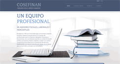 Desktop Screenshot of cosefinan.com